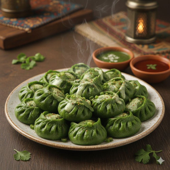 Hariyali Veg Momos